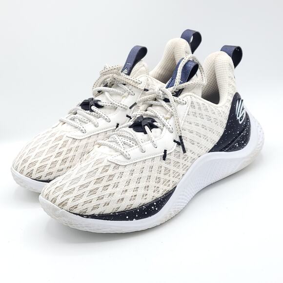 Under Armour Curry Flow 10 White Black Men’s Size 9.5 - Picture 1 of 9